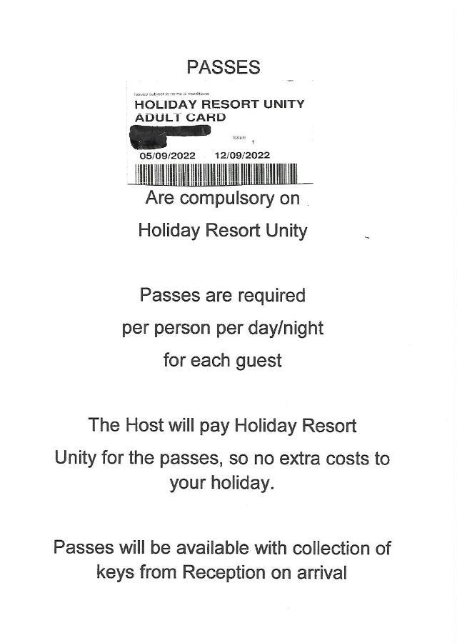 95 Holiday Resort Unity 3 Bed Passes Included Brean Exterior photo